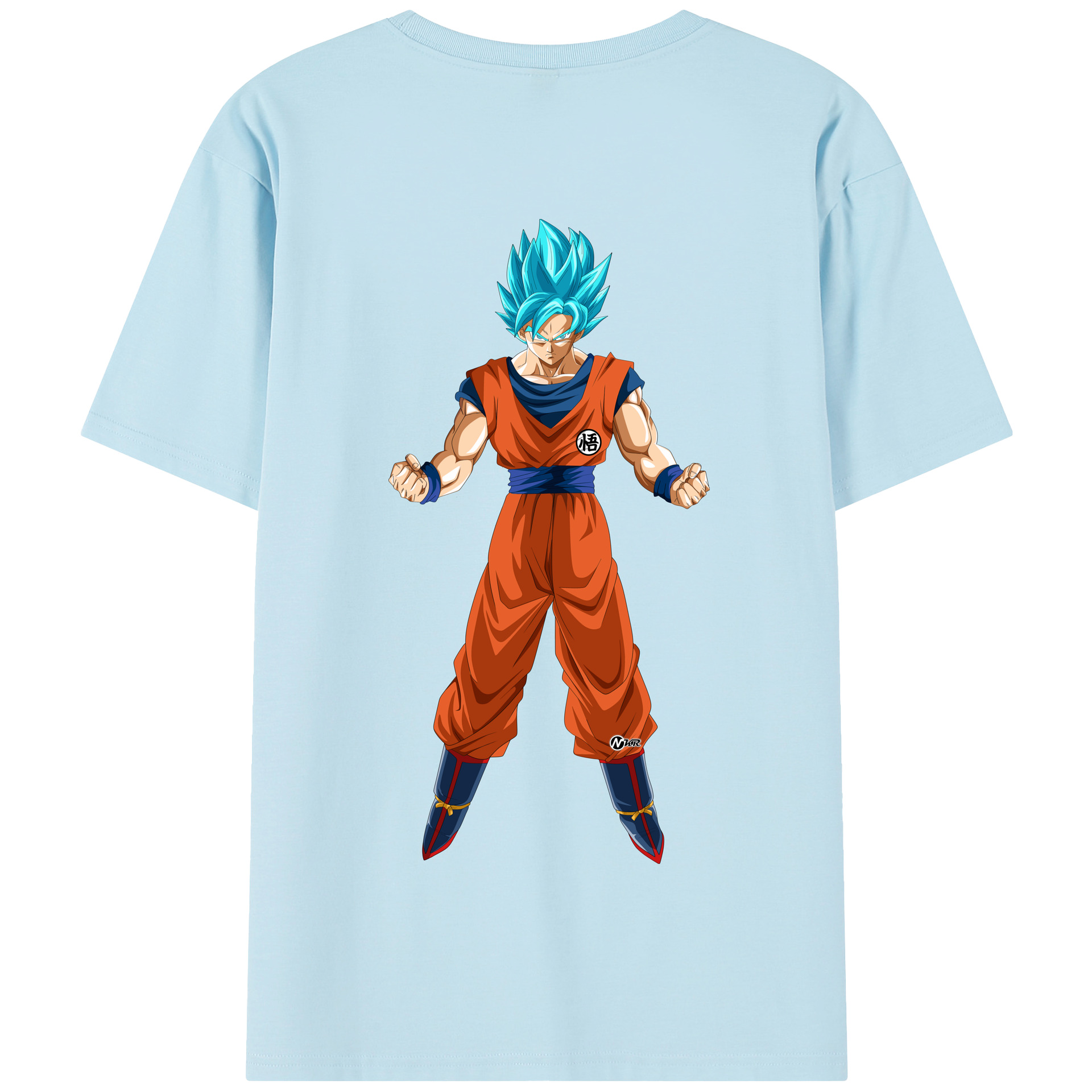 （画像用） ドラゴンボール 孫悟空（そん ごくう）Son Goku カカロット DRAGON BALL Kakarotto 綿100％半袖Tシャツ（背面プリント）